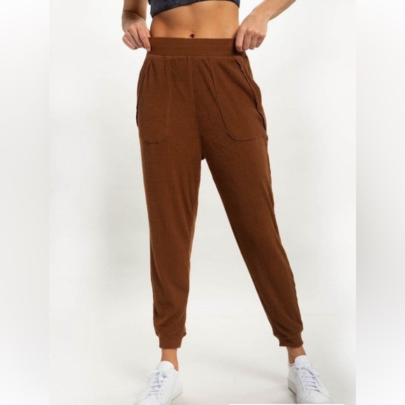 MONO B Ribbed Joggers - Picture 2 of 7